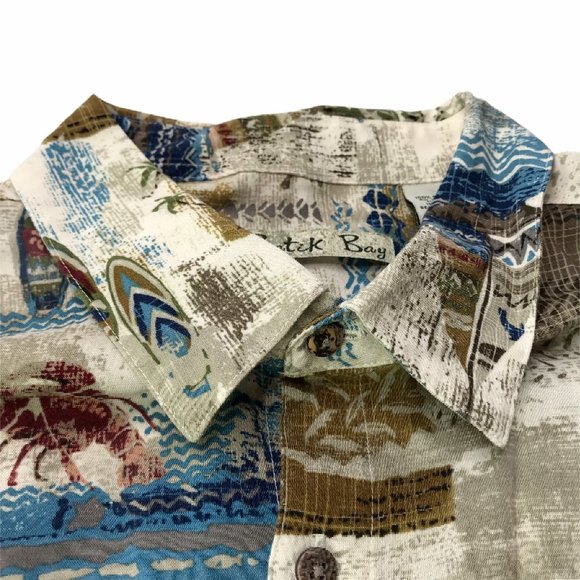 Batik Bay Hawaiian Shirt, Button Down Men's XXL - Picture 2 of 10